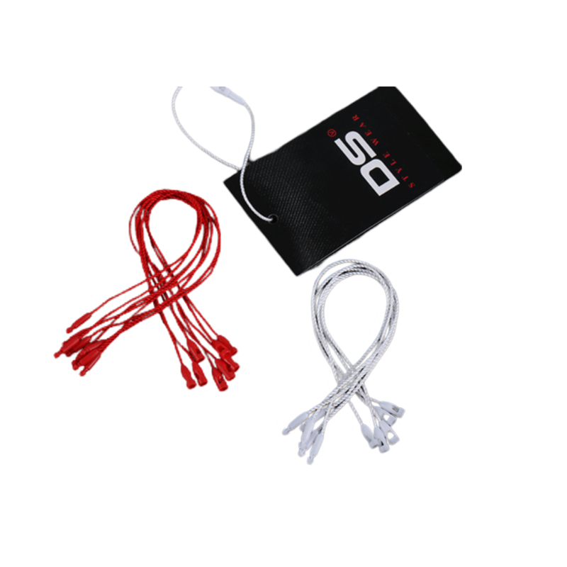 Hanging Grain Spot Clothing Tag Rope Clothing Accessories Hanging Rope Bullet Polyester Rope Double Plug Cotton Rope